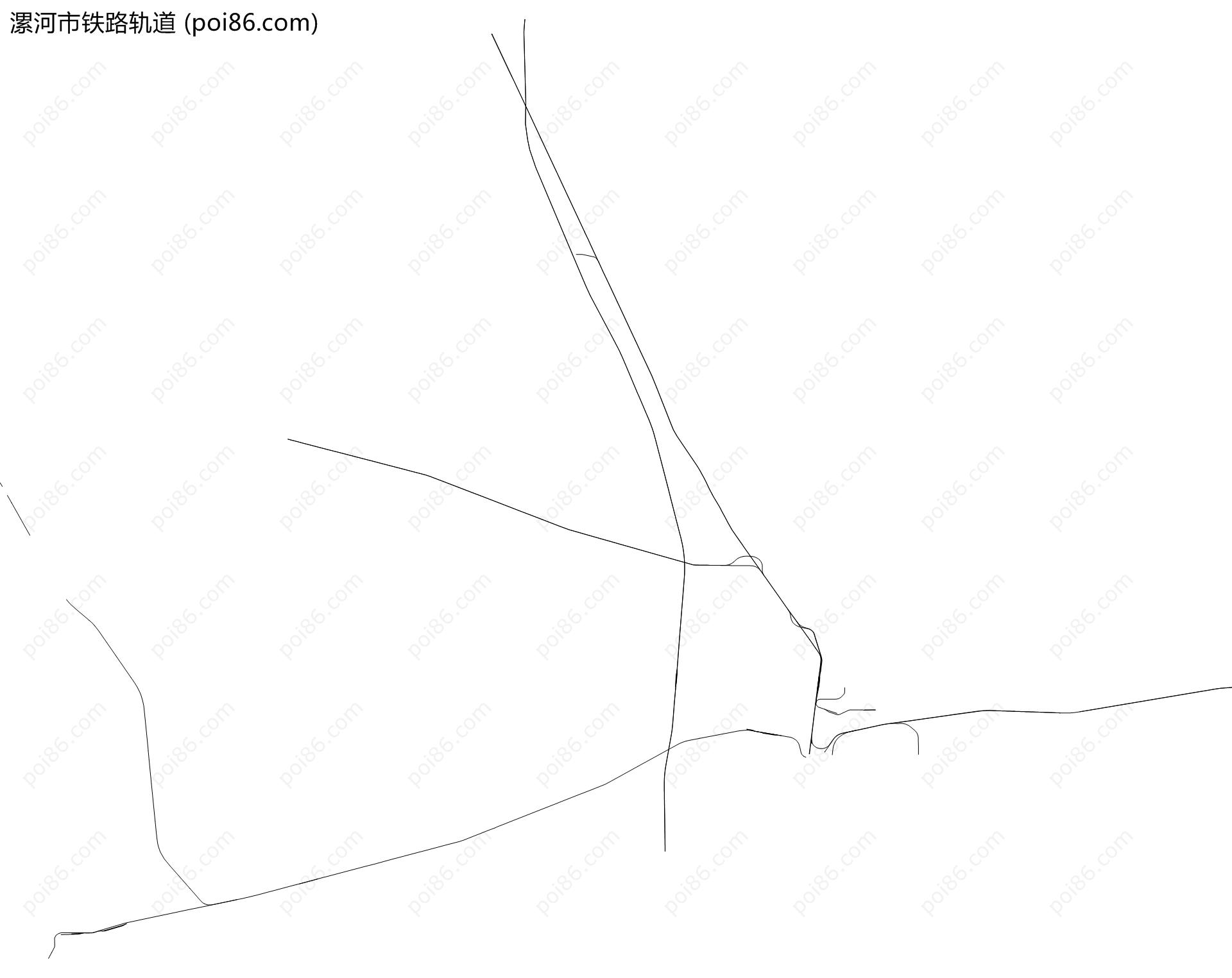 漯河市铁路轨道地图