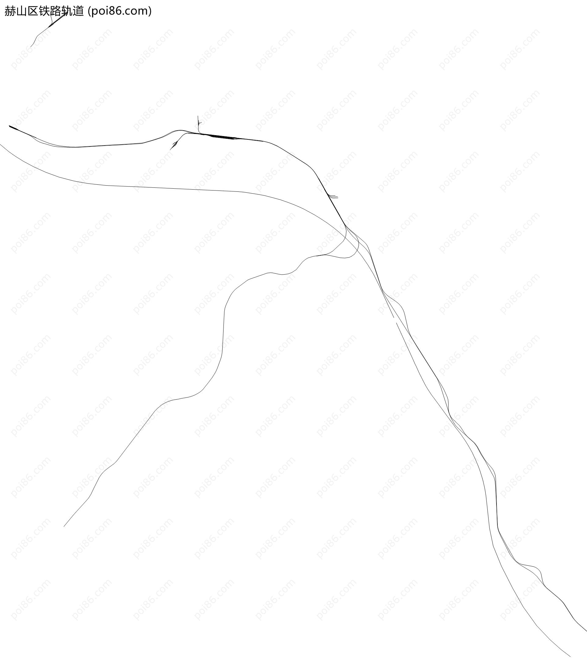 赫山区铁路轨道地图