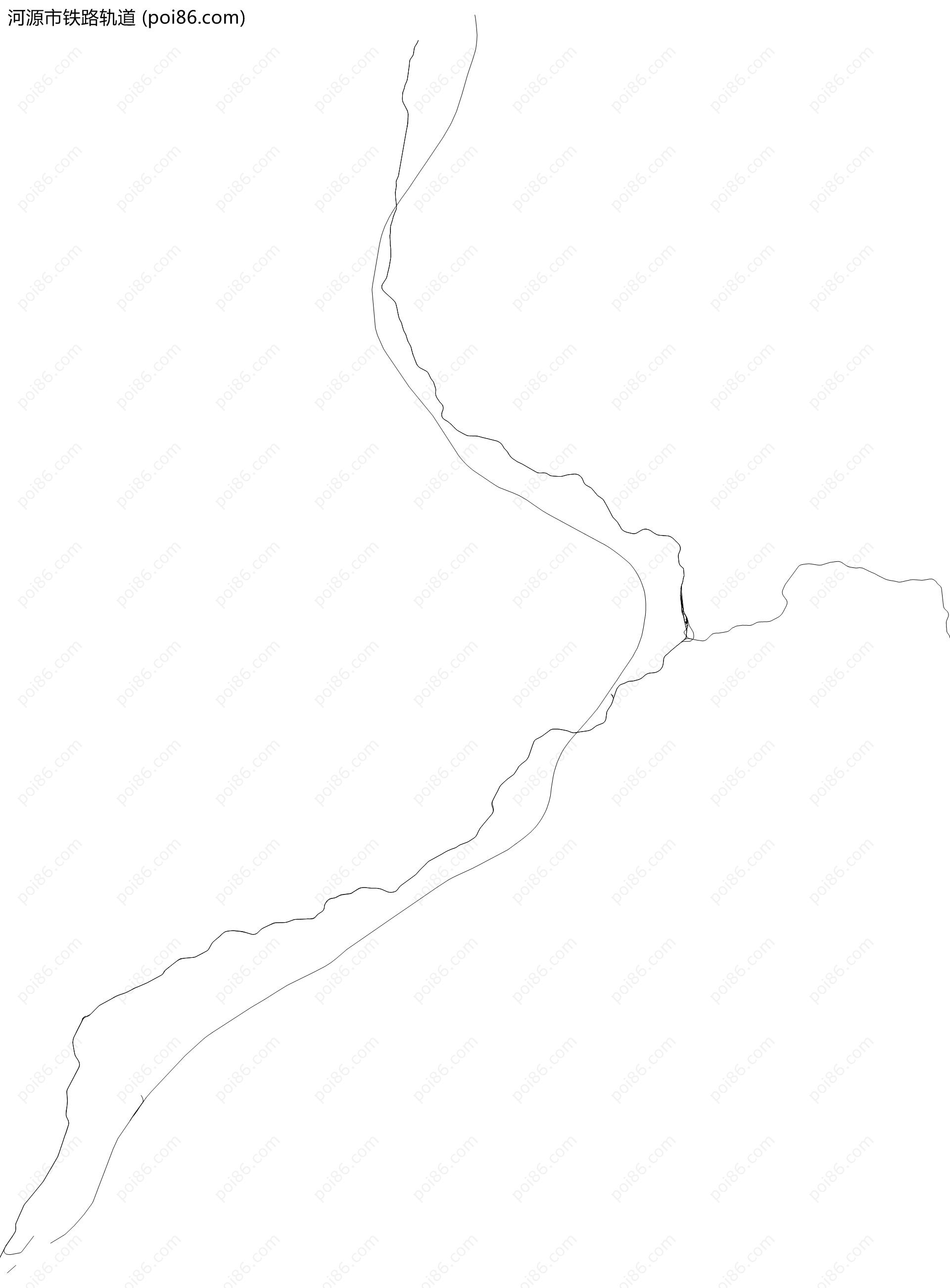 河源市铁路轨道地图