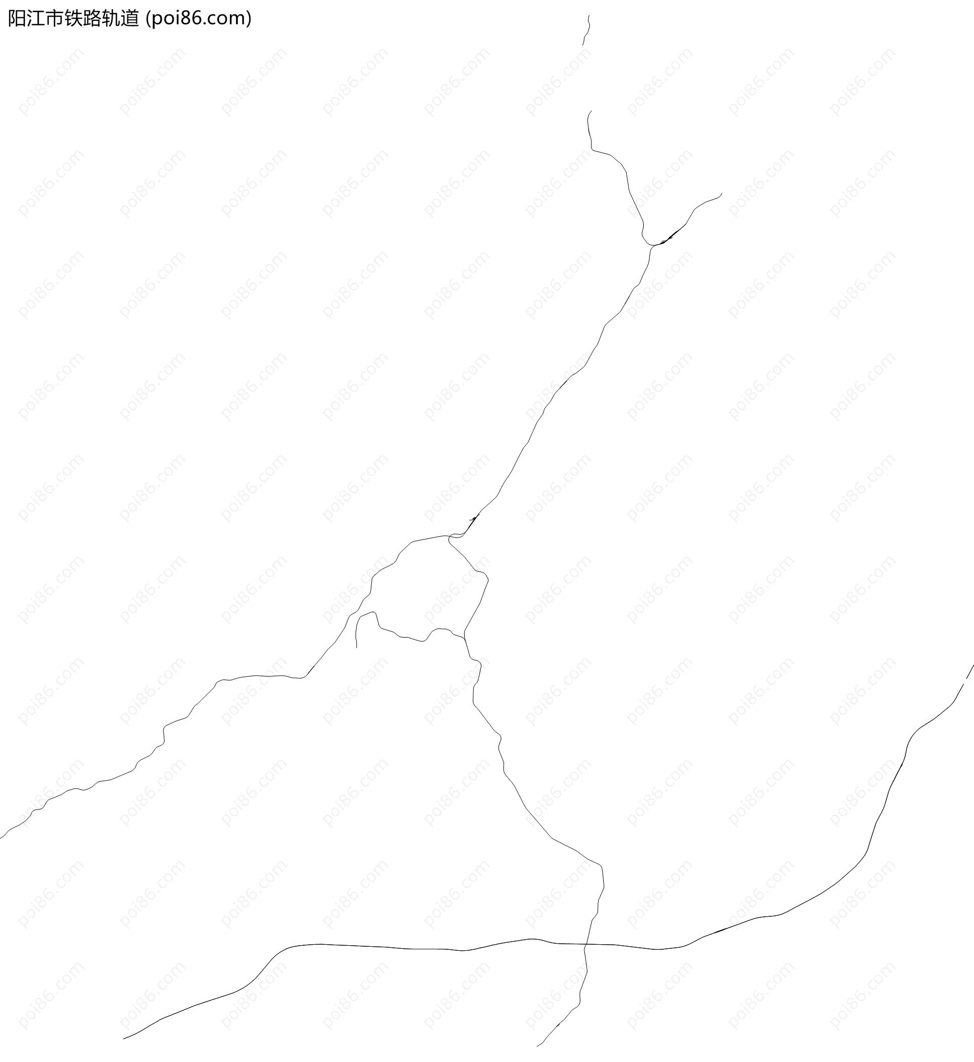 阳江市铁路轨道地图