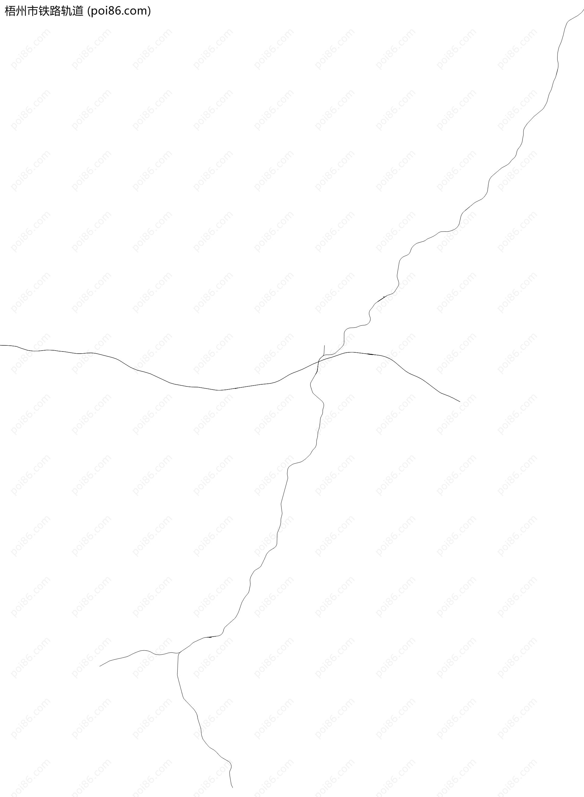 梧州市铁路轨道地图