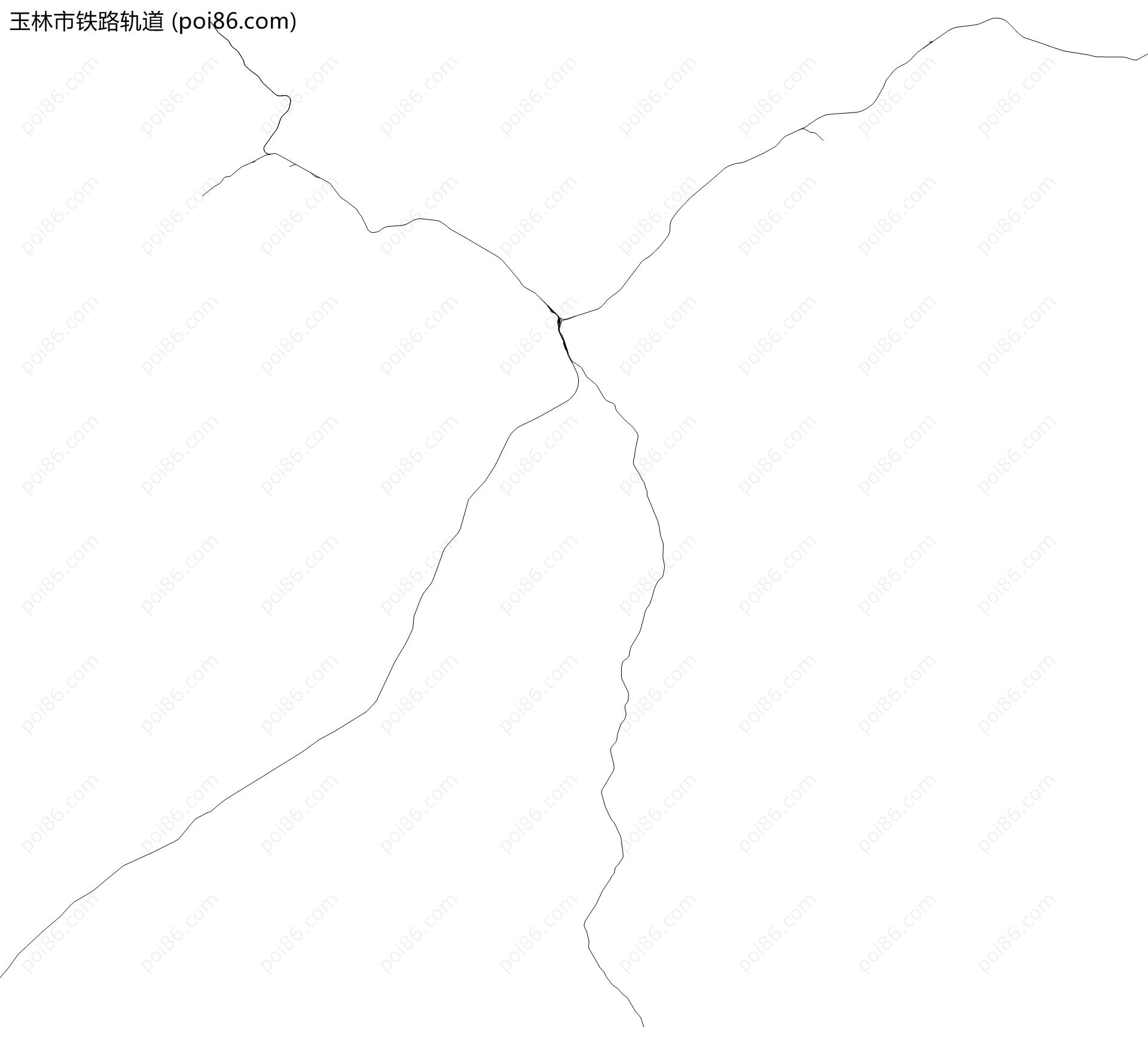 玉林市铁路轨道地图