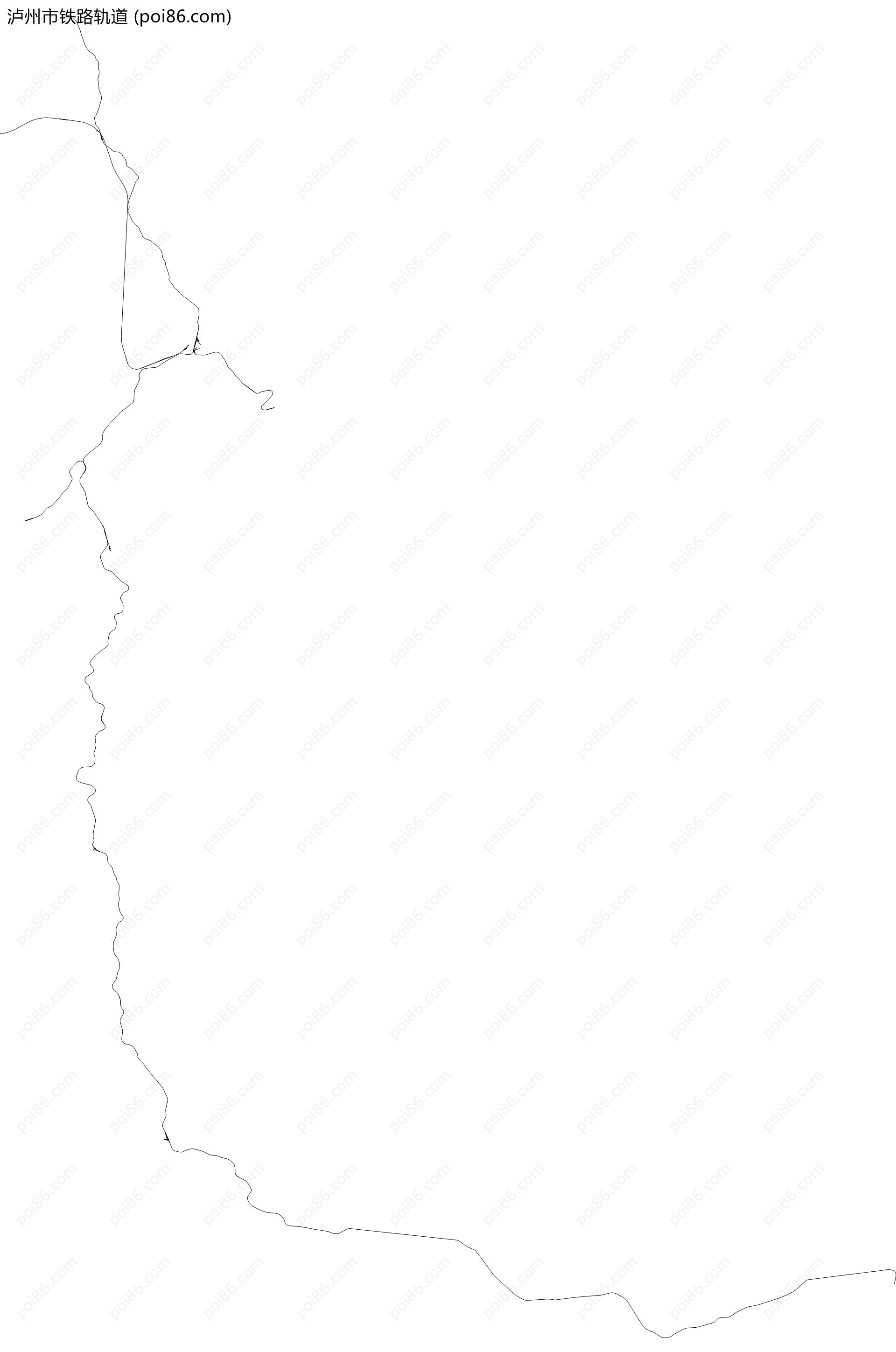 泸州市铁路轨道地图