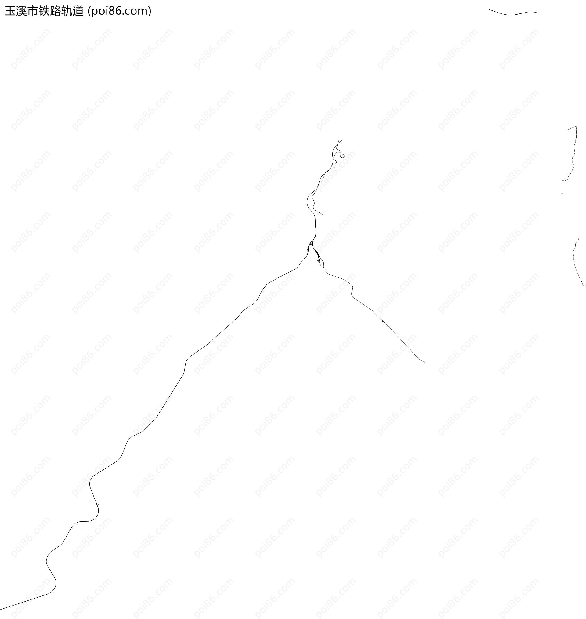 玉溪市铁路轨道地图