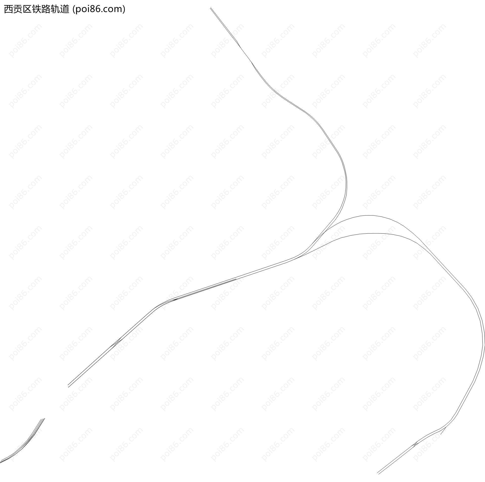 西贡区铁路轨道地图