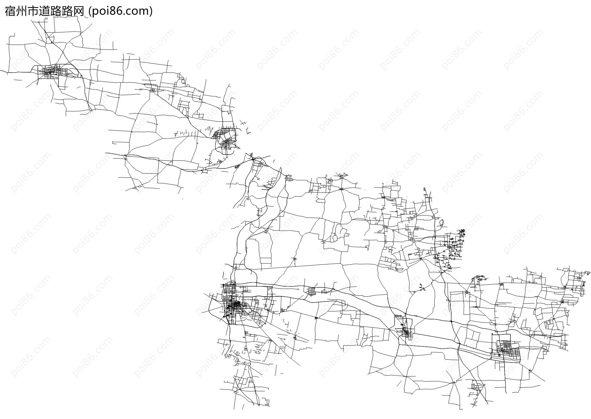 宿州市道路路网地图