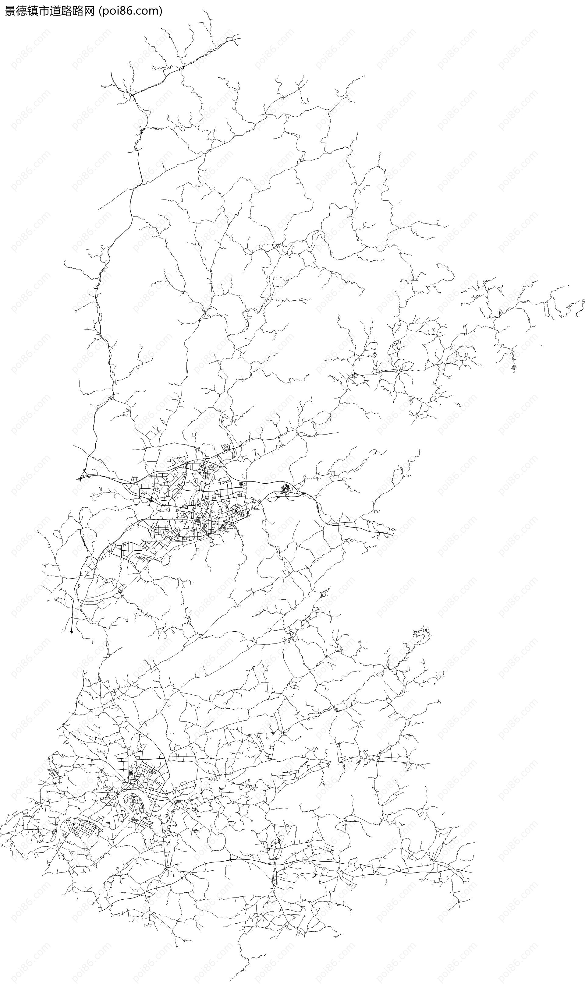 景德镇市道路路网地图