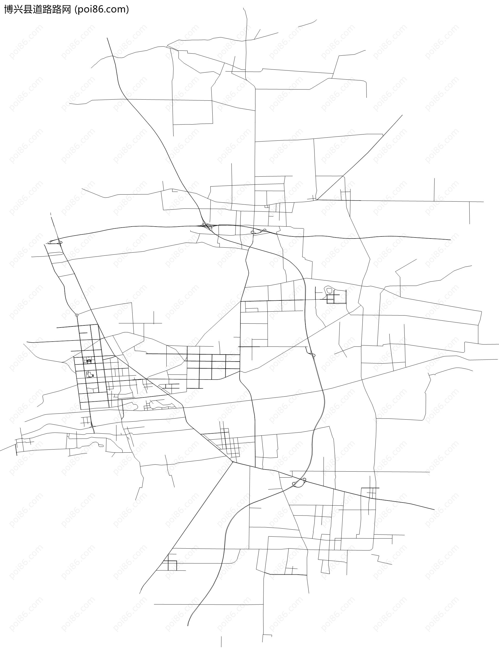 博兴县道路路网地图