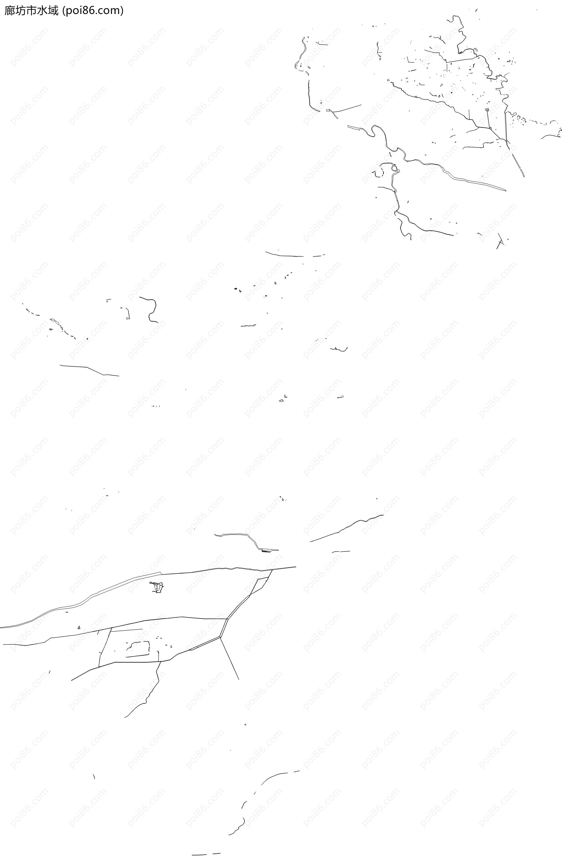 廊坊市水域地图