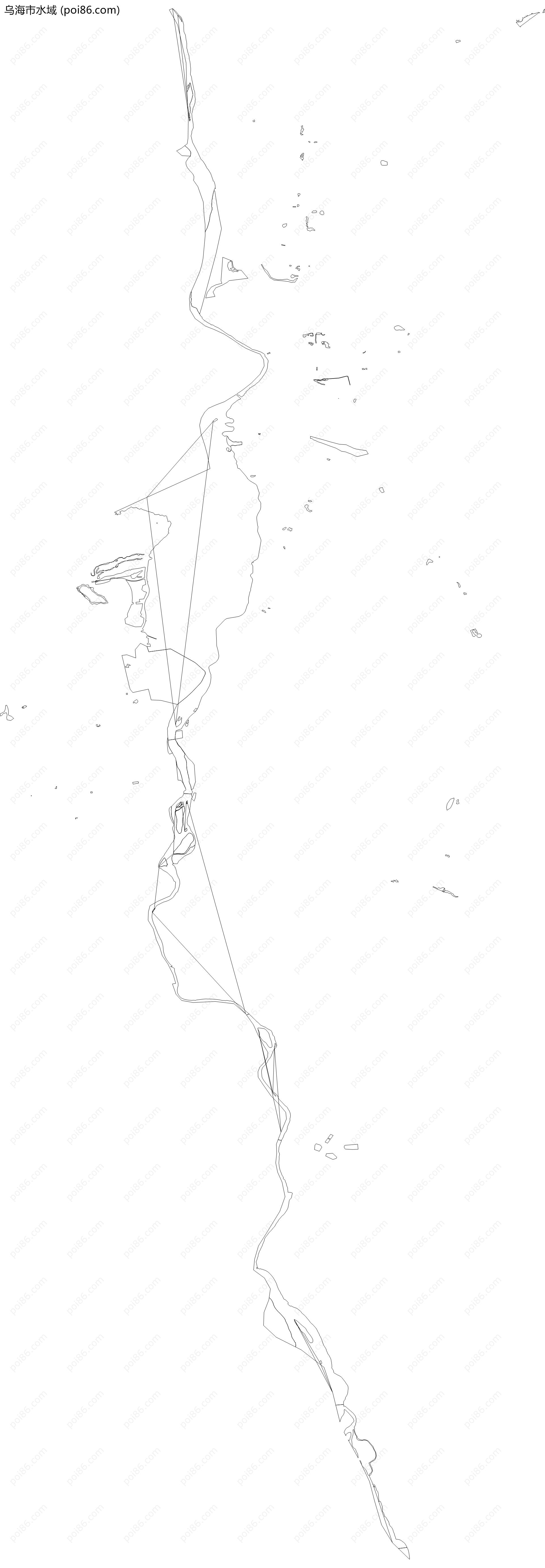 乌海市水域地图