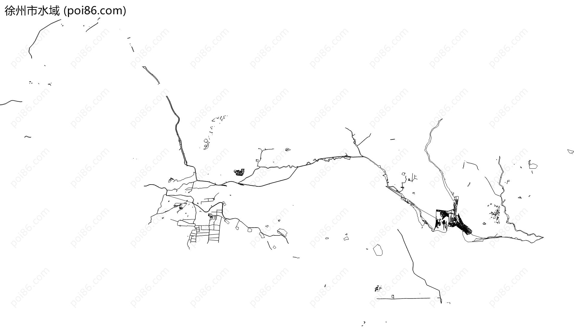 徐州市水域地图