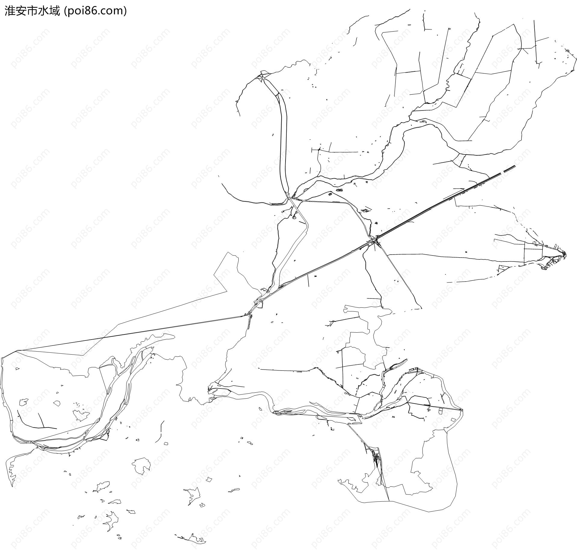 淮安市水域地图