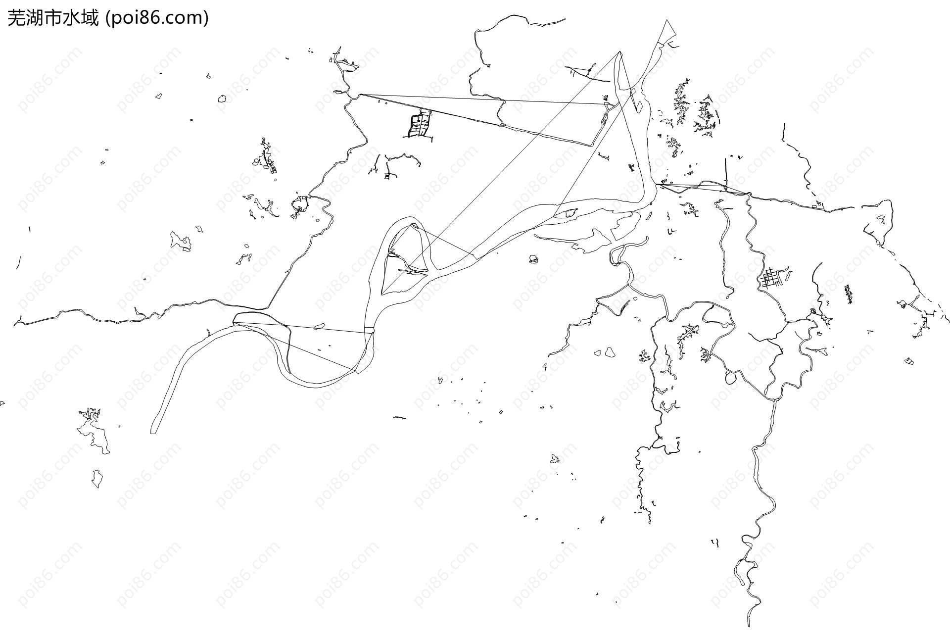 芜湖市水域地图