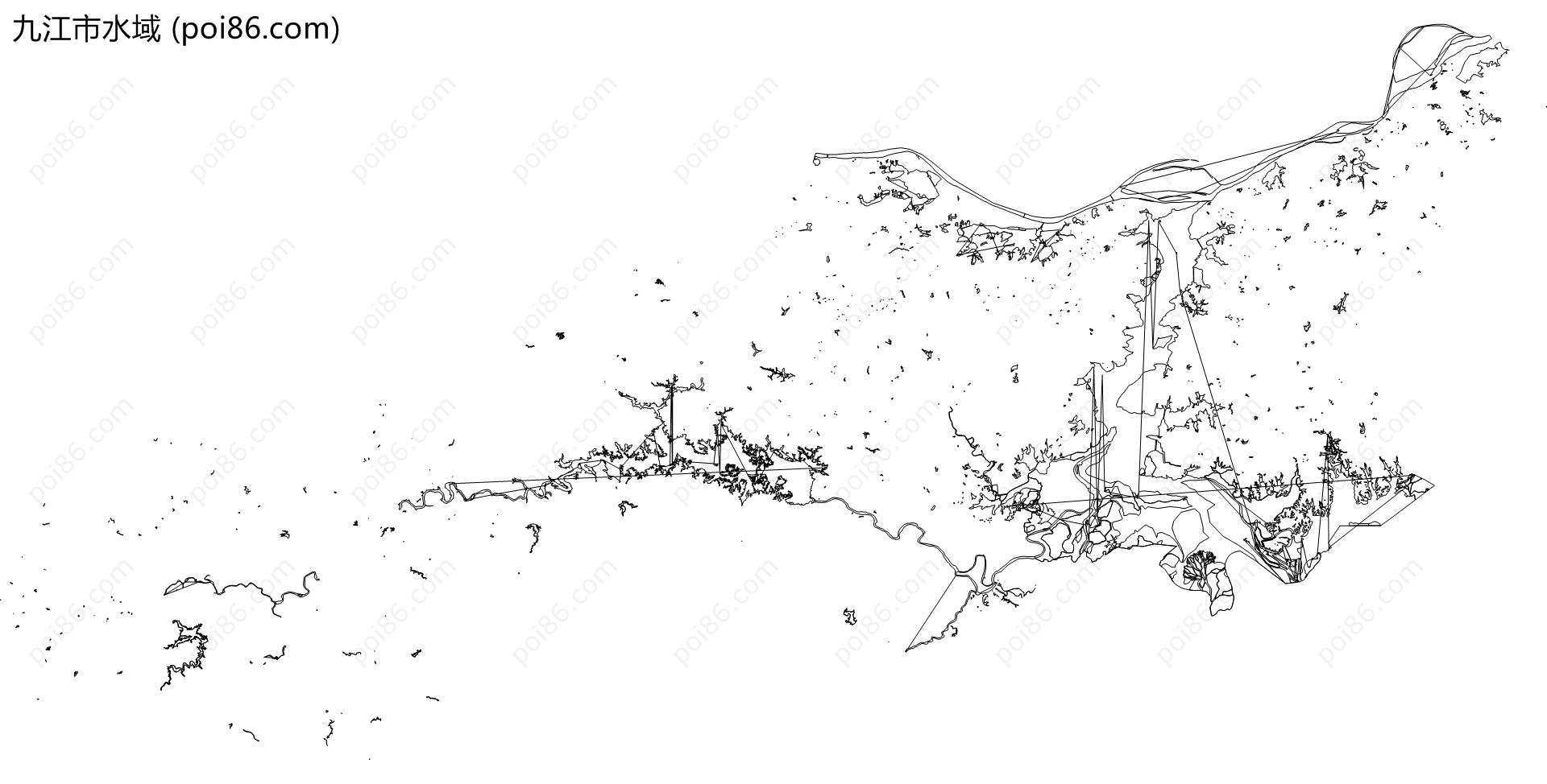 九江市水域地图