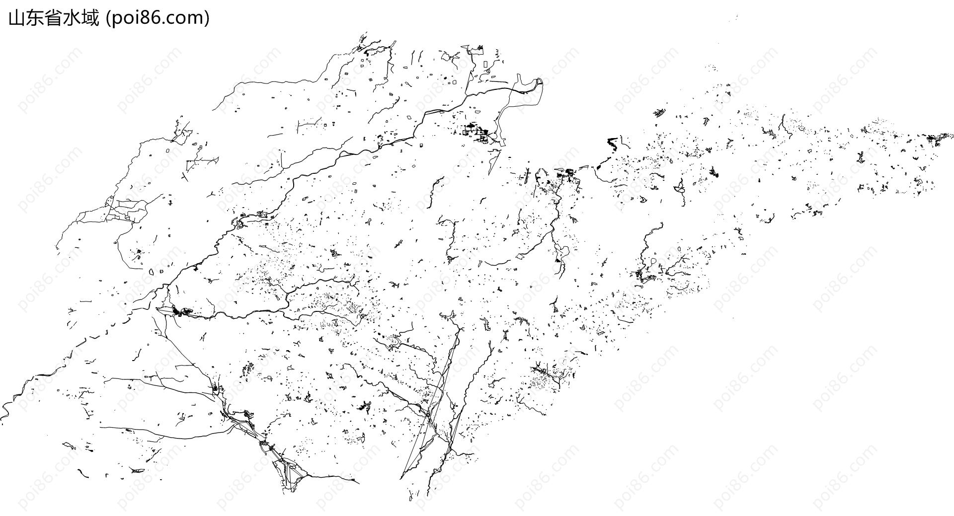 山东省水域地图