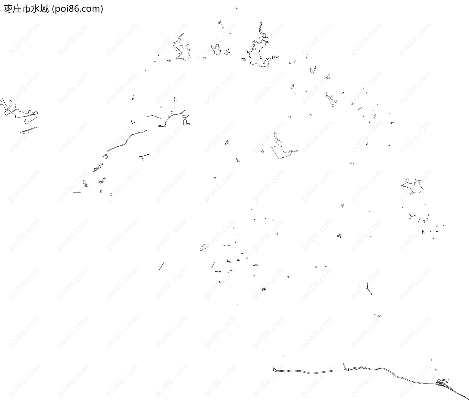 枣庄市水域地图