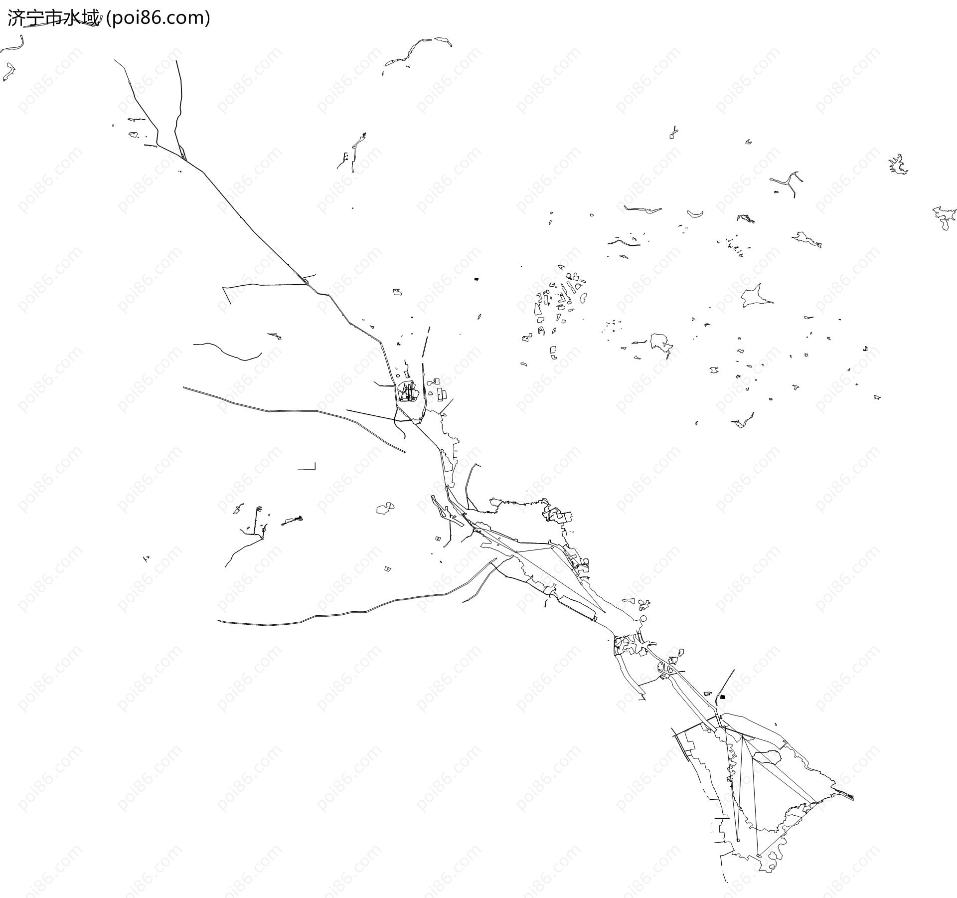济宁市水域地图