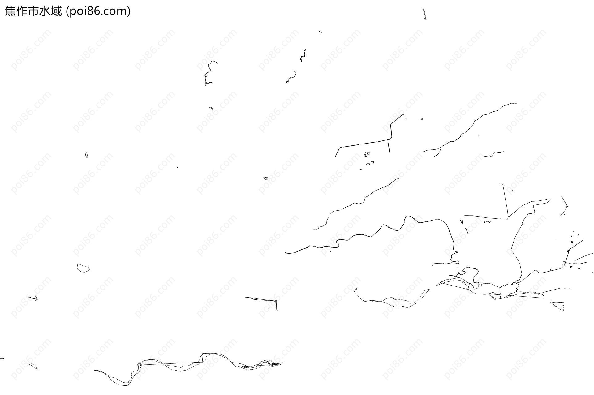 焦作市水域地图