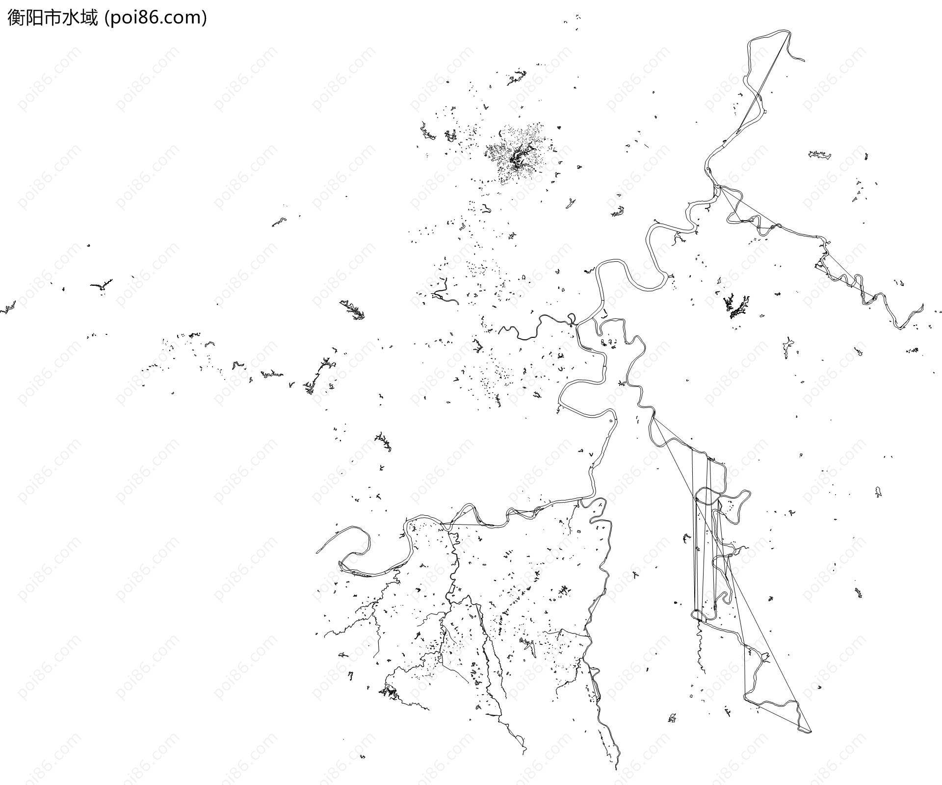 衡阳市水域地图