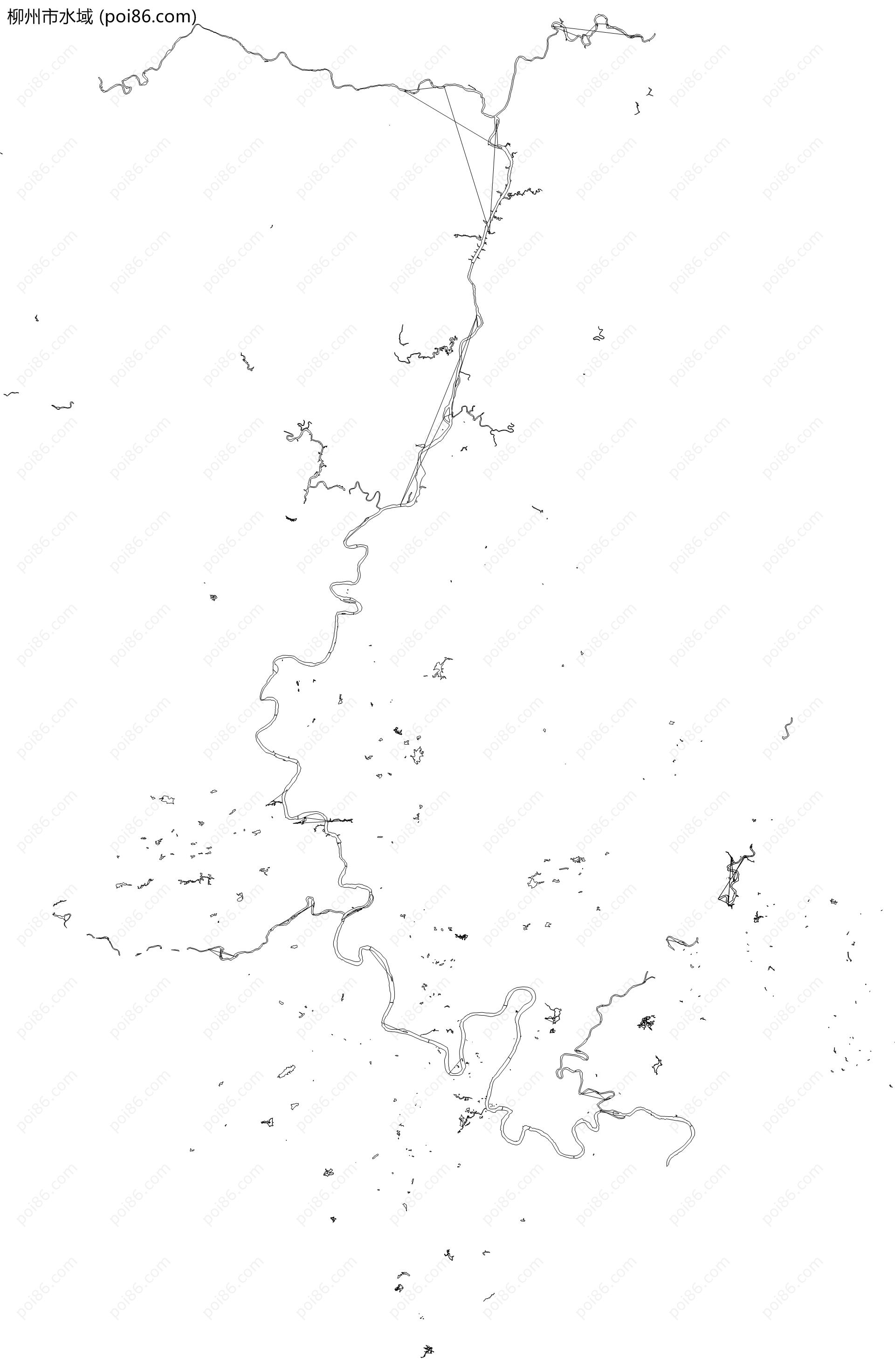 柳州市水域地图