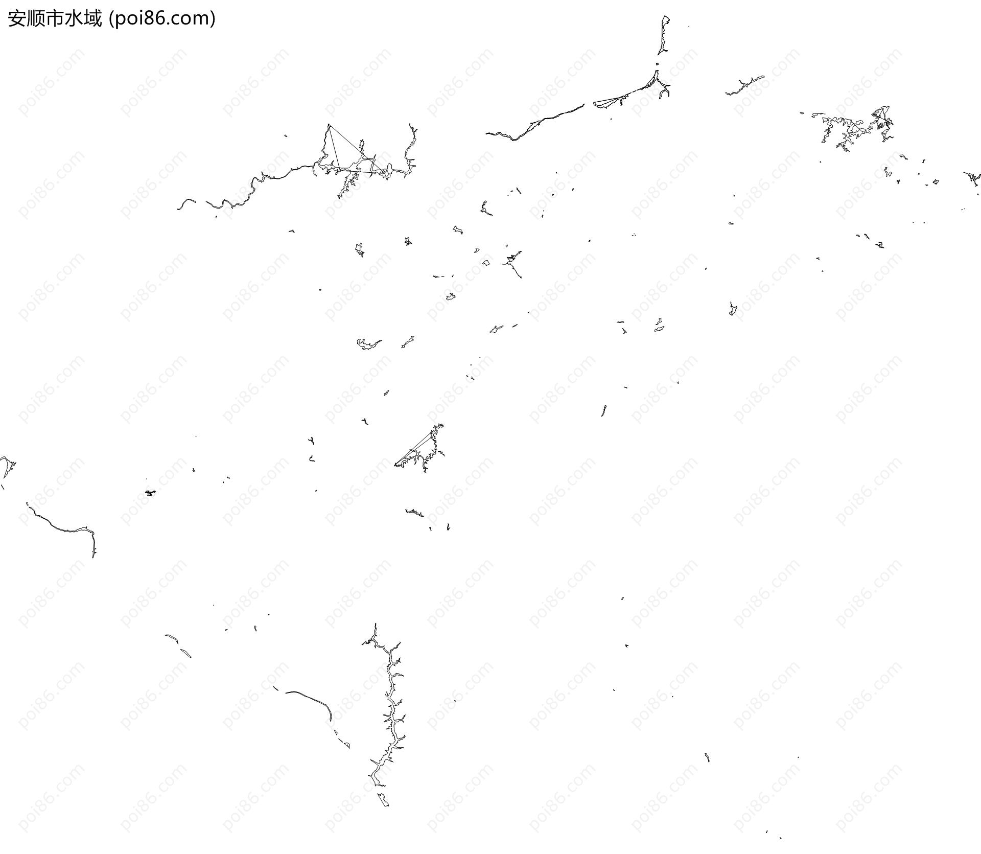 安顺市水域地图