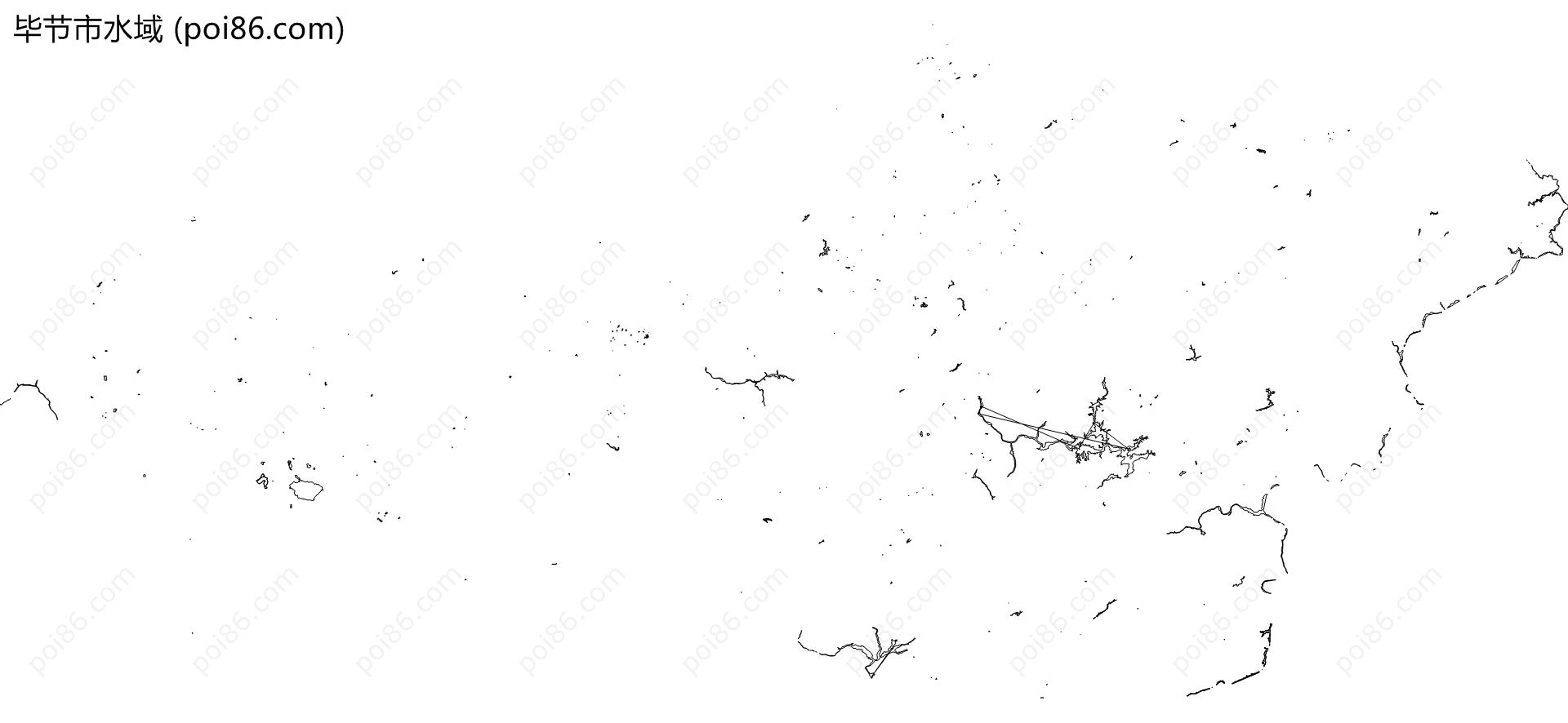 毕节市水域地图