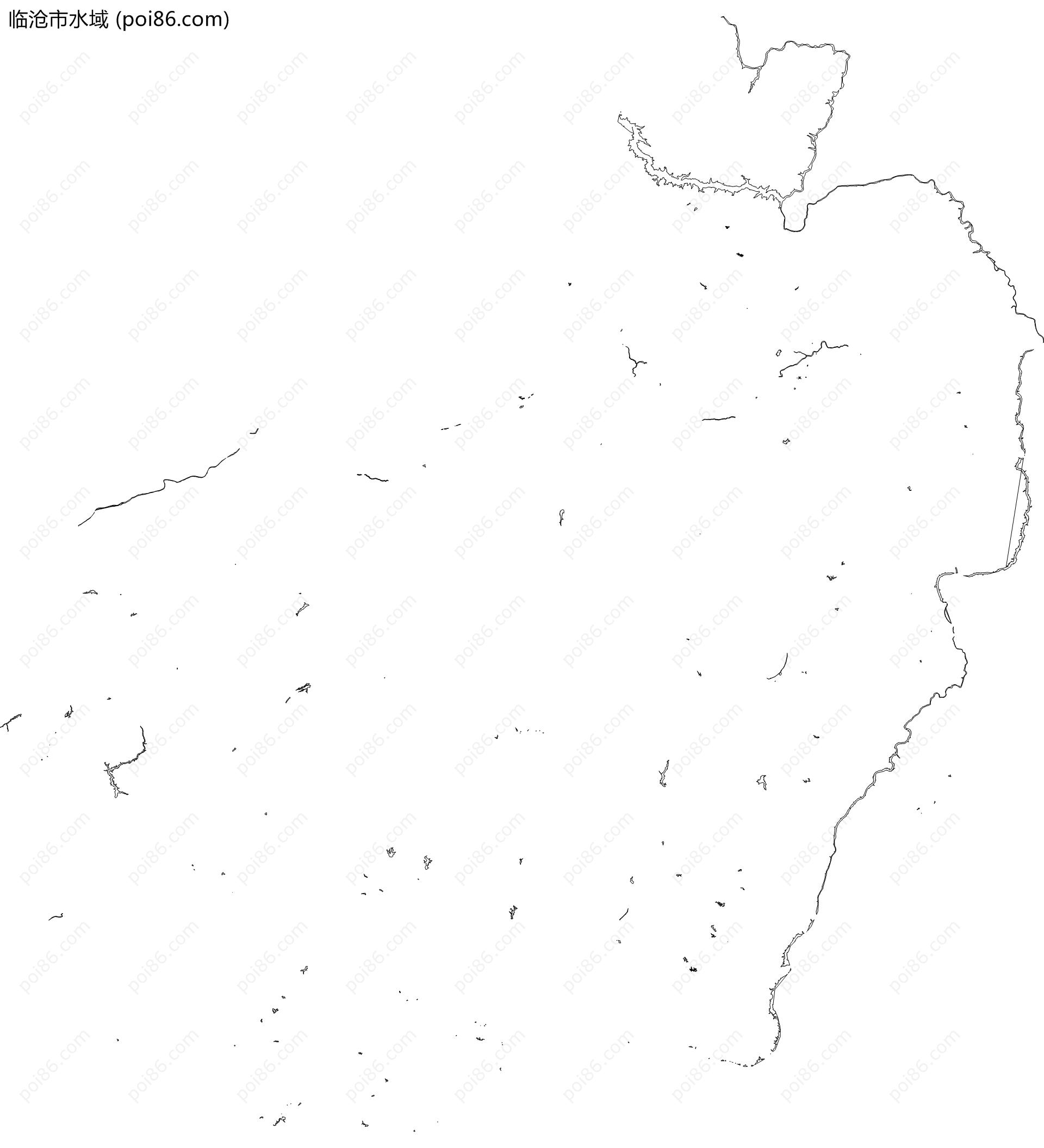 临沧市水域地图
