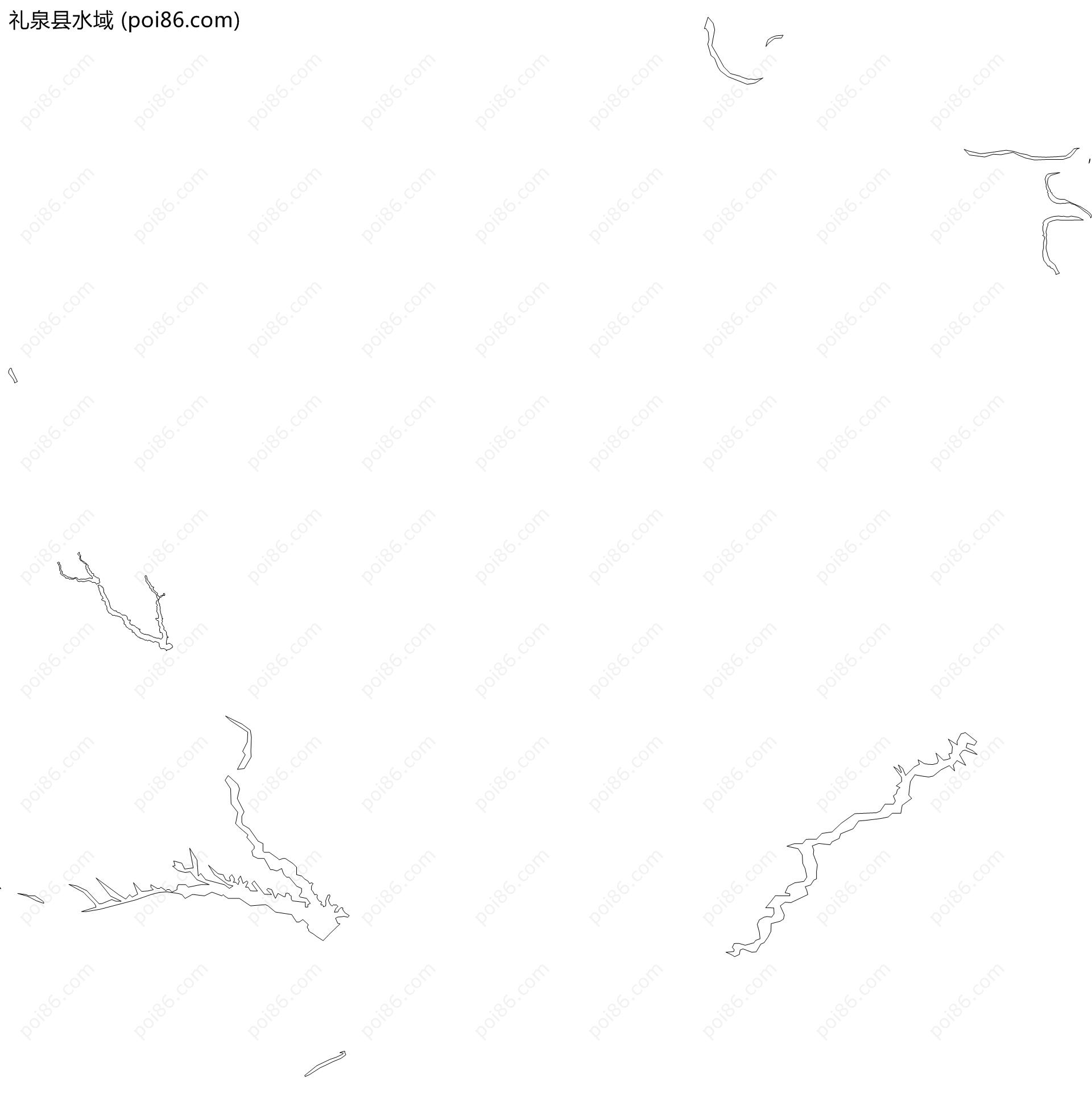 礼泉县水域地图