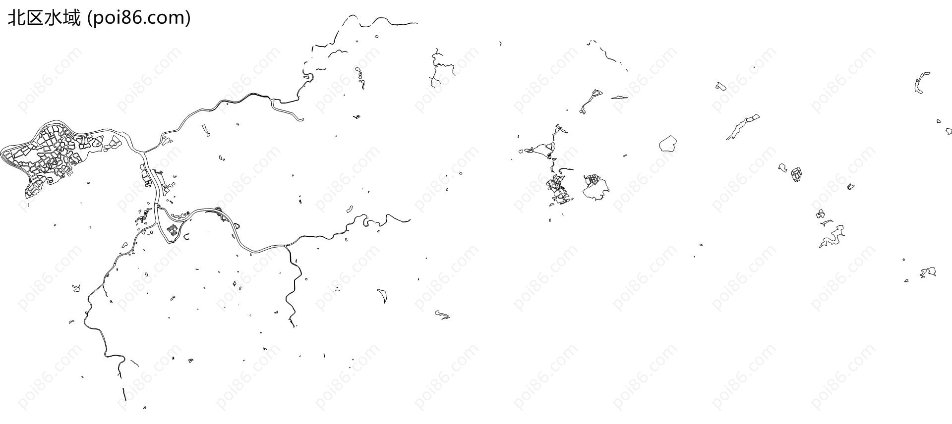 北区水域地图