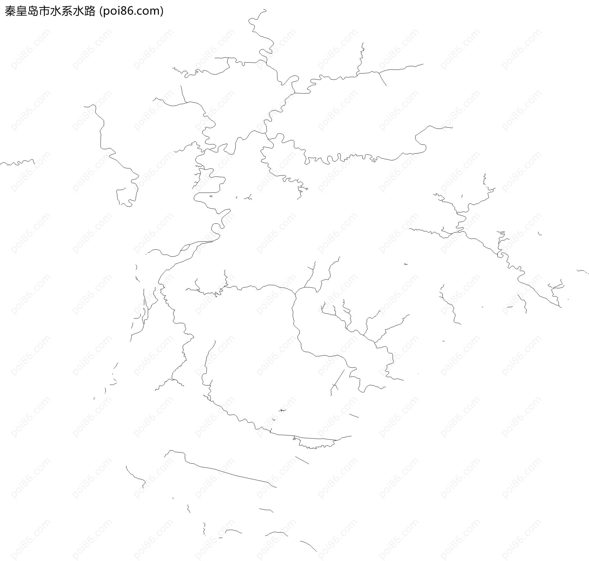 秦皇岛市水系水路地图