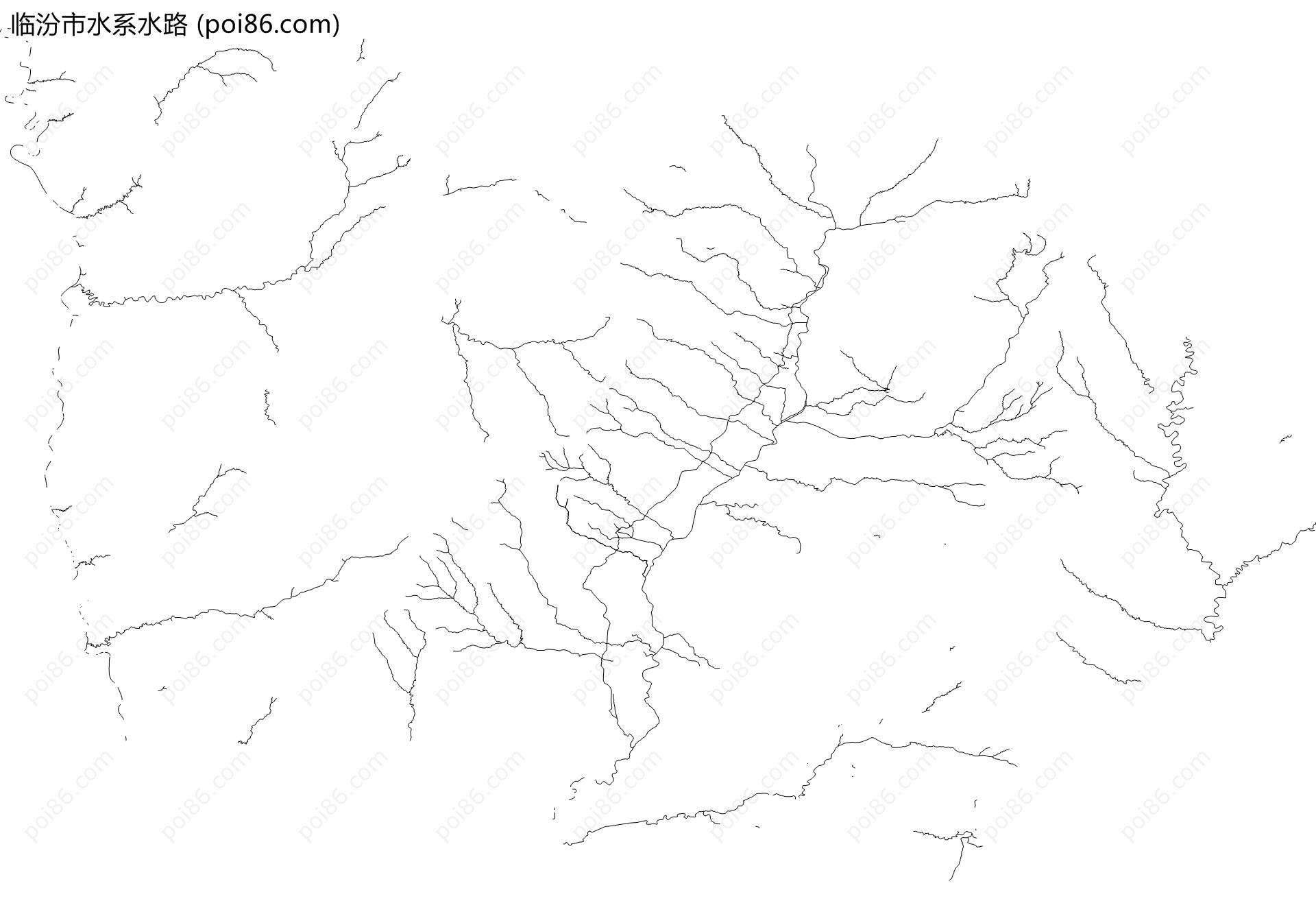 临汾市水系水路地图