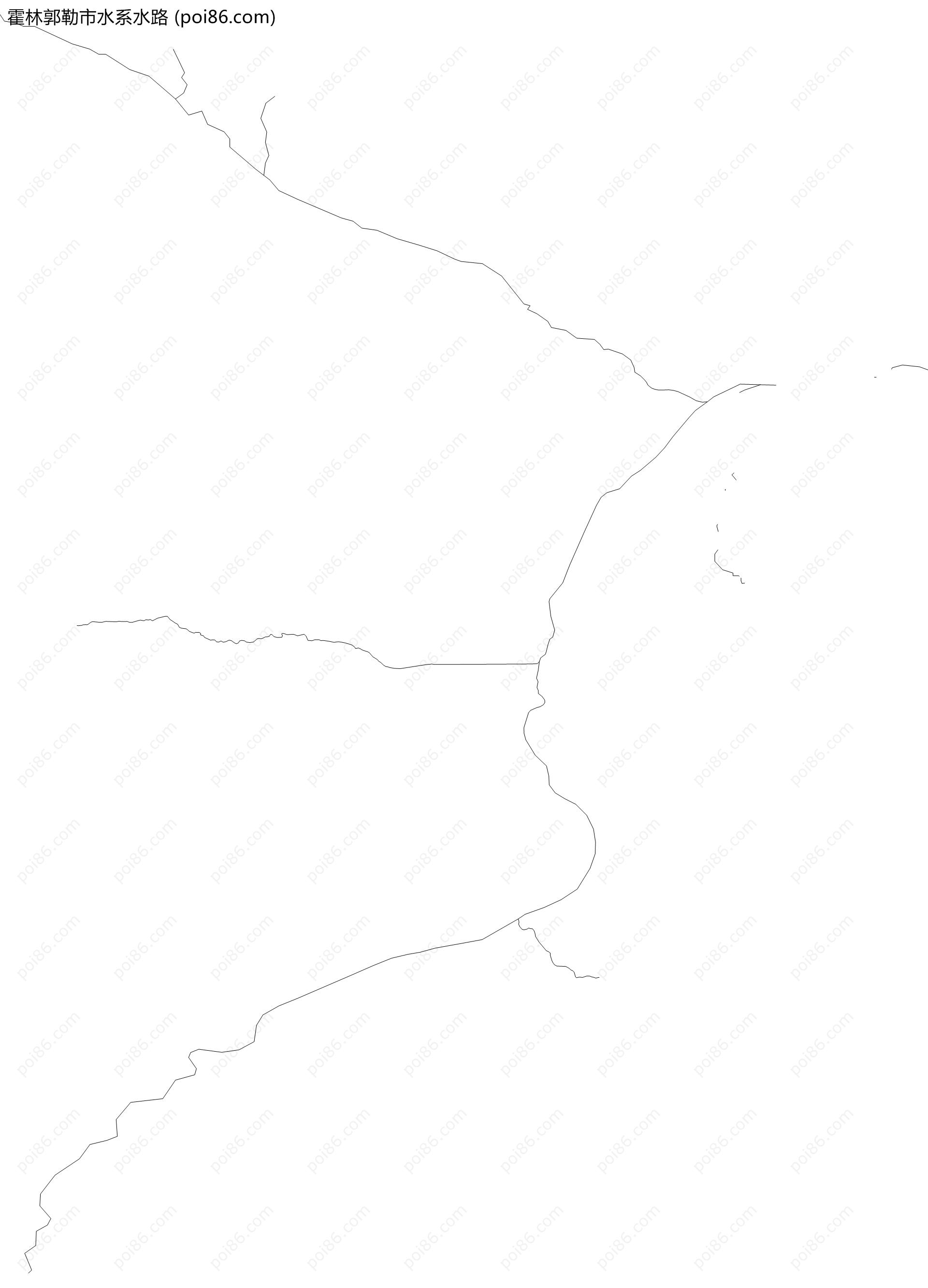 霍林郭勒市水系水路地图