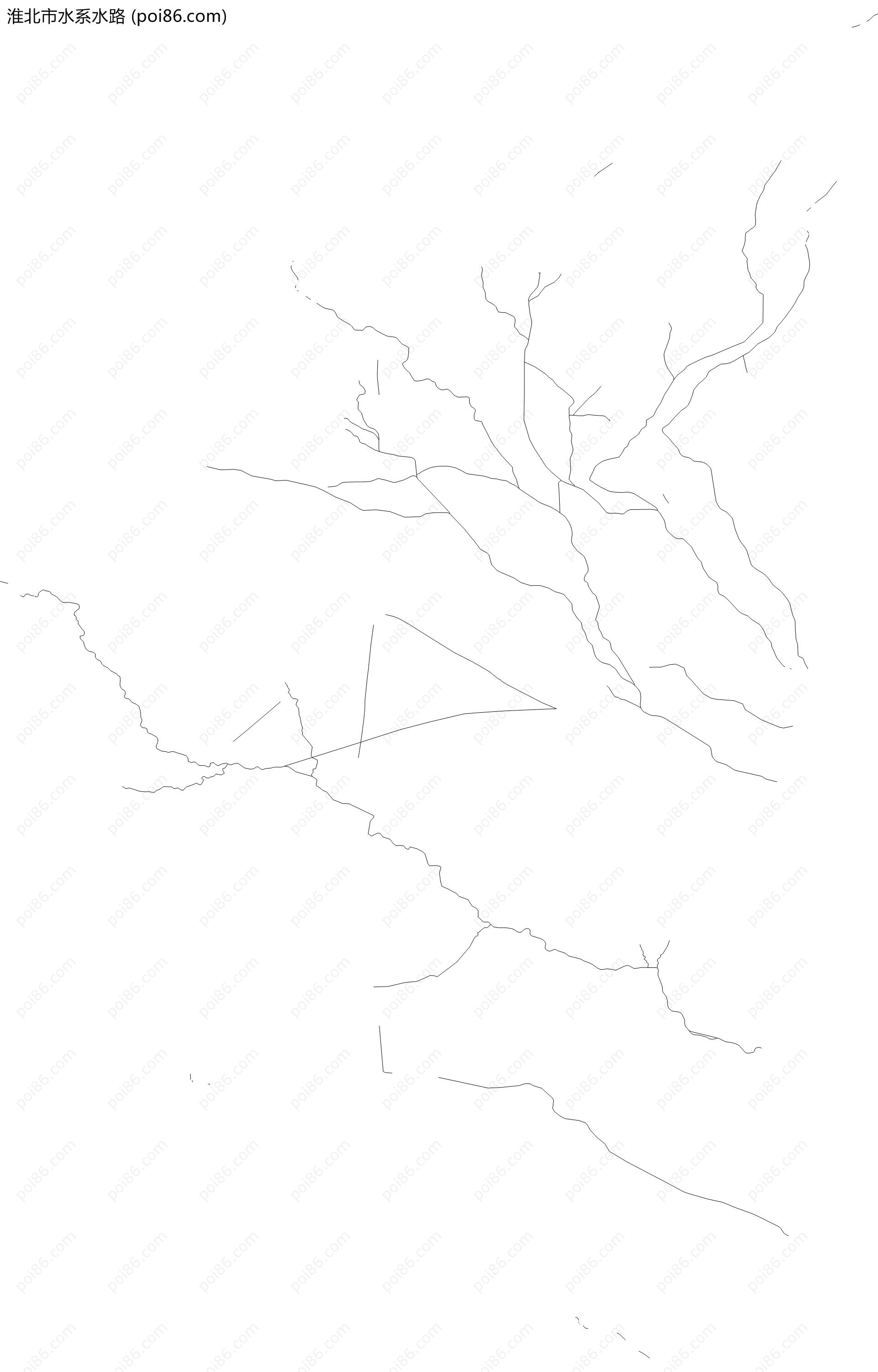 淮北市水系水路地图