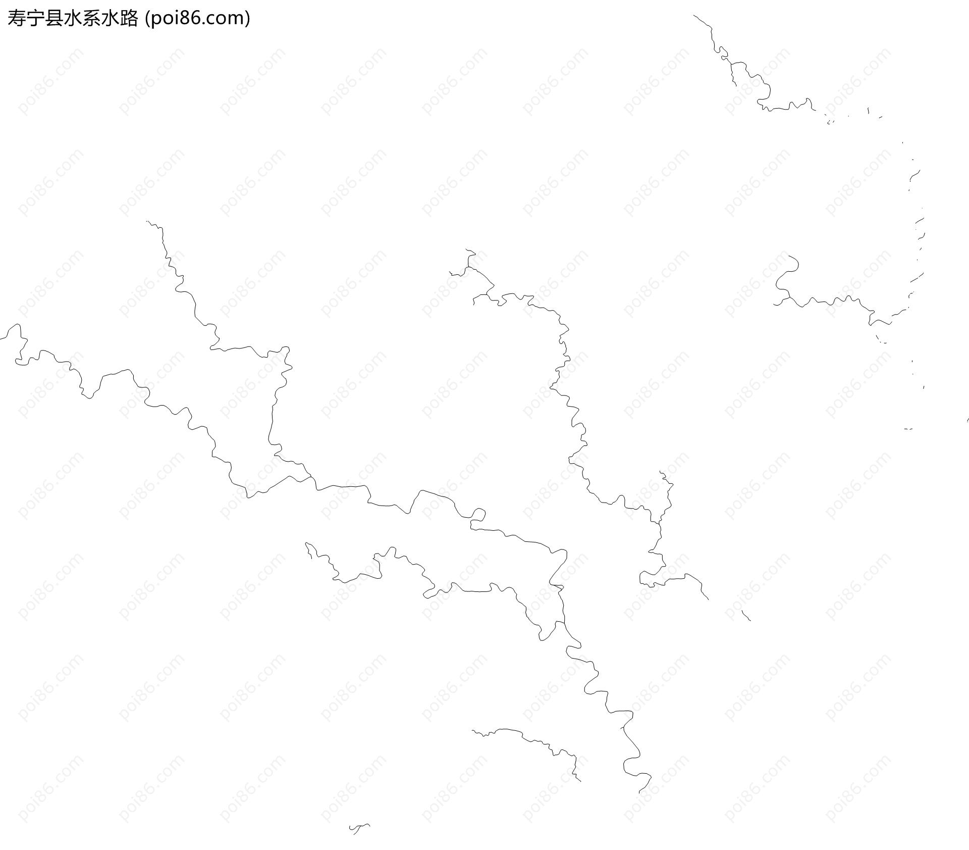 寿宁县水系水路地图