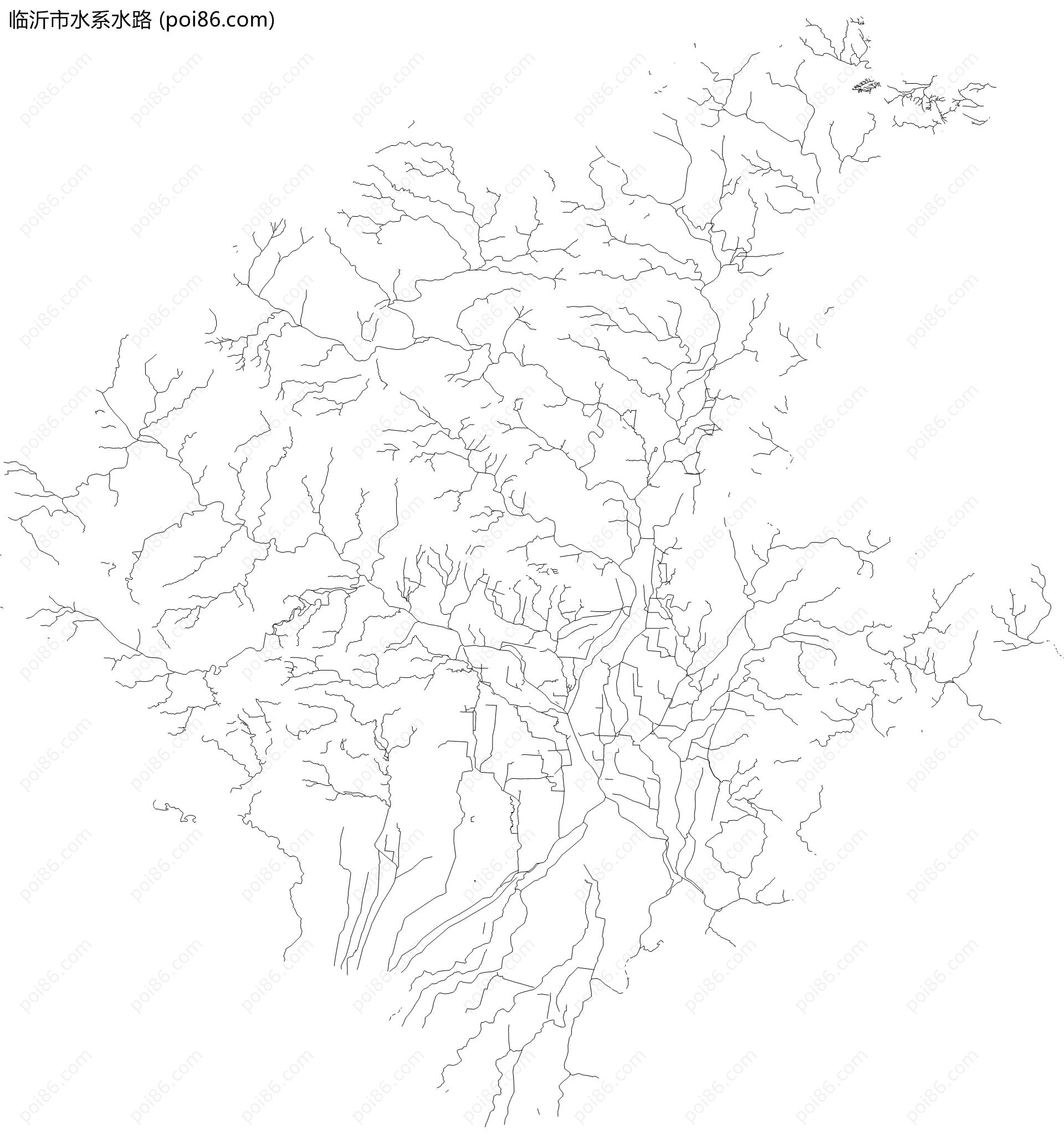 临沂市水系水路地图