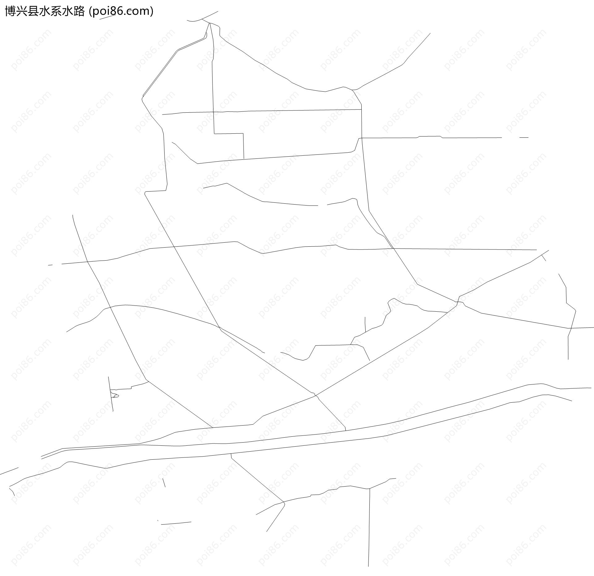 博兴县水系水路地图