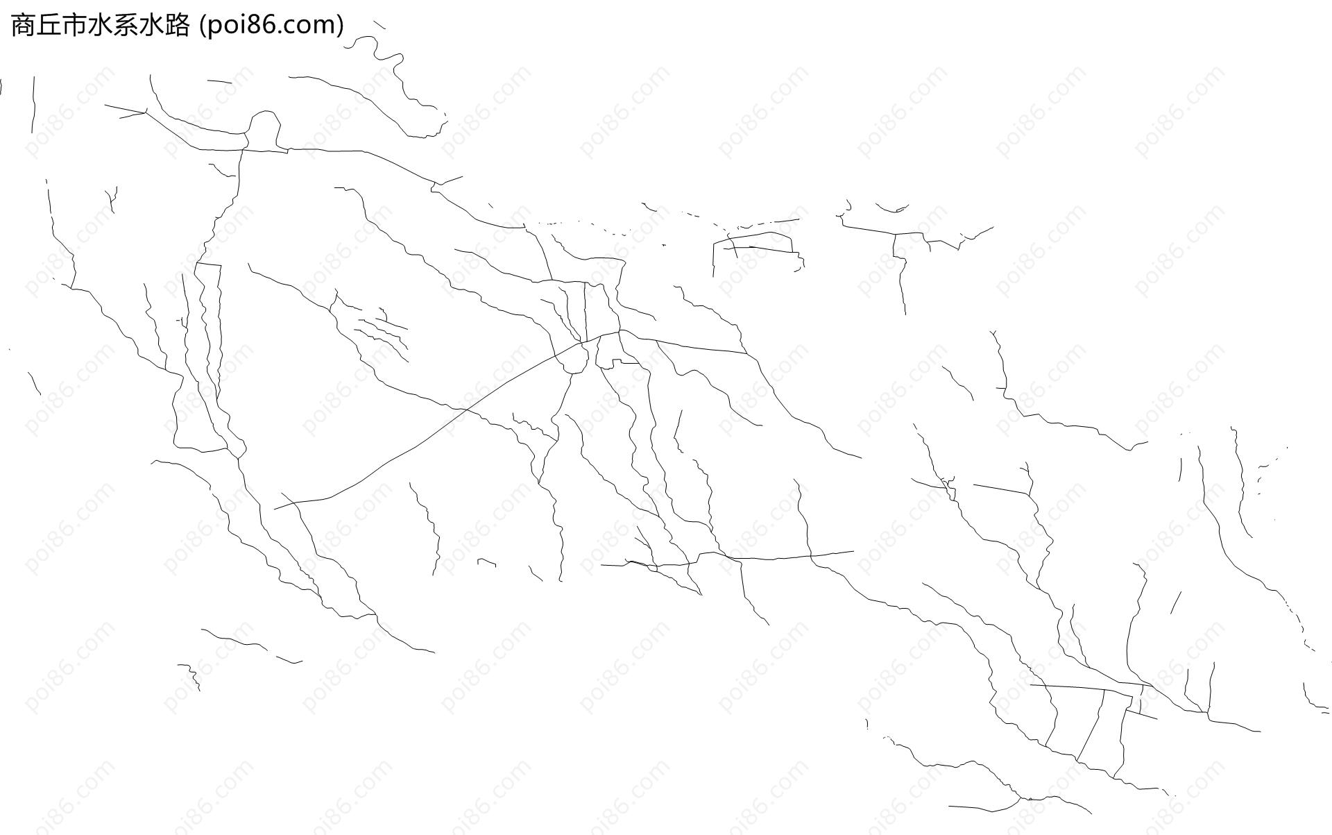 商丘市水系水路地图