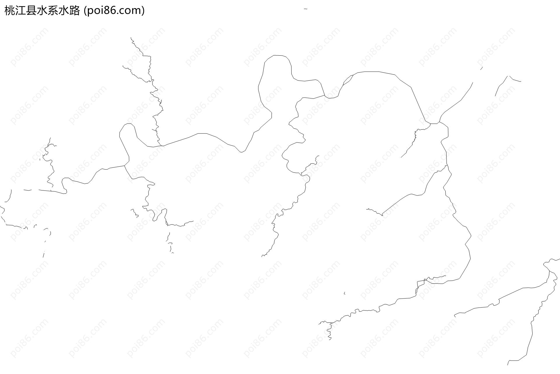 桃江县水系水路地图