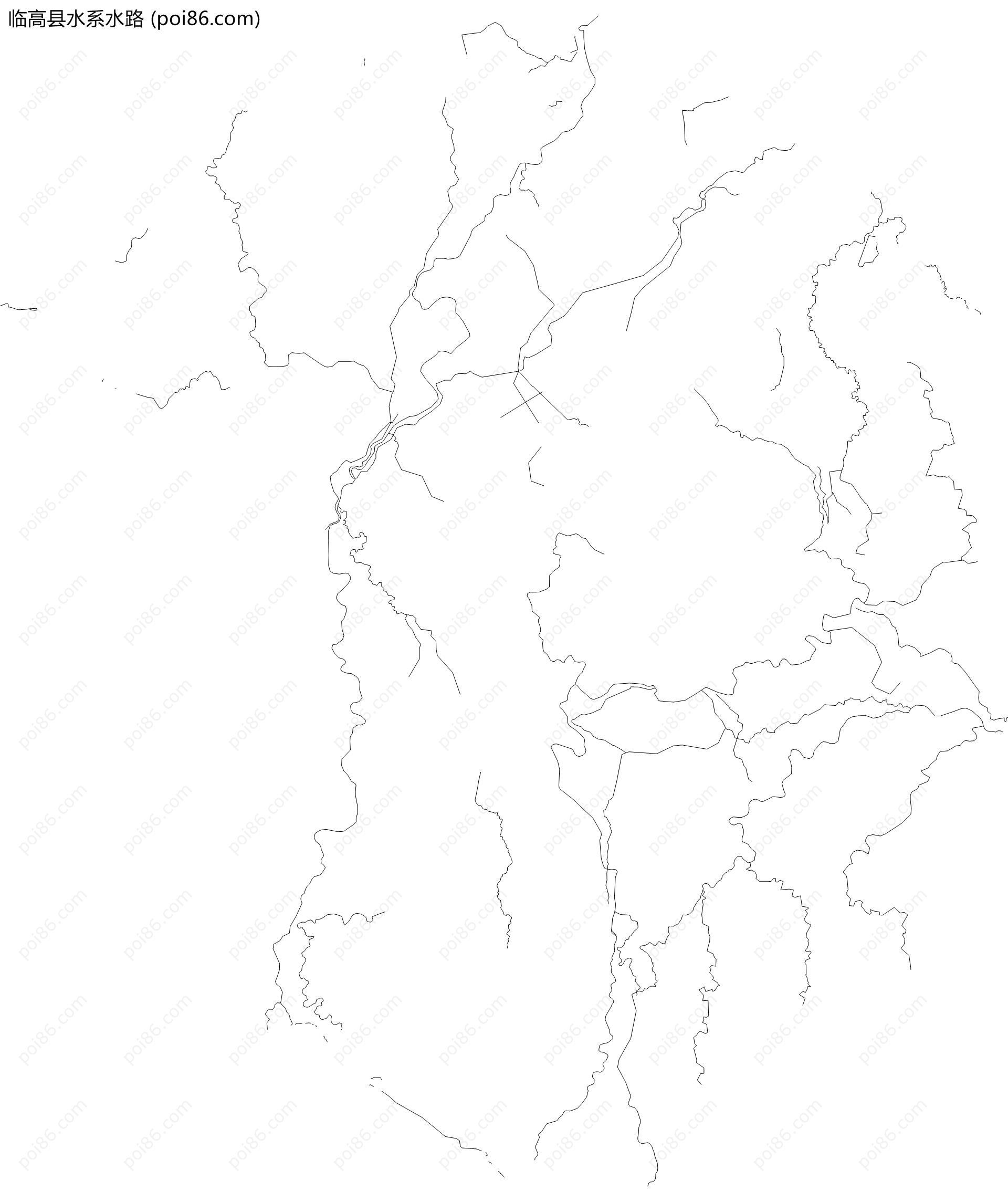 临高县水系水路地图