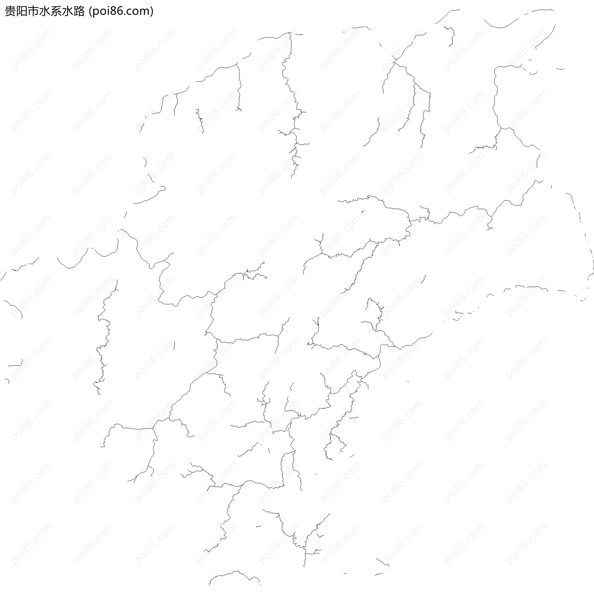 贵阳市水系水路地图