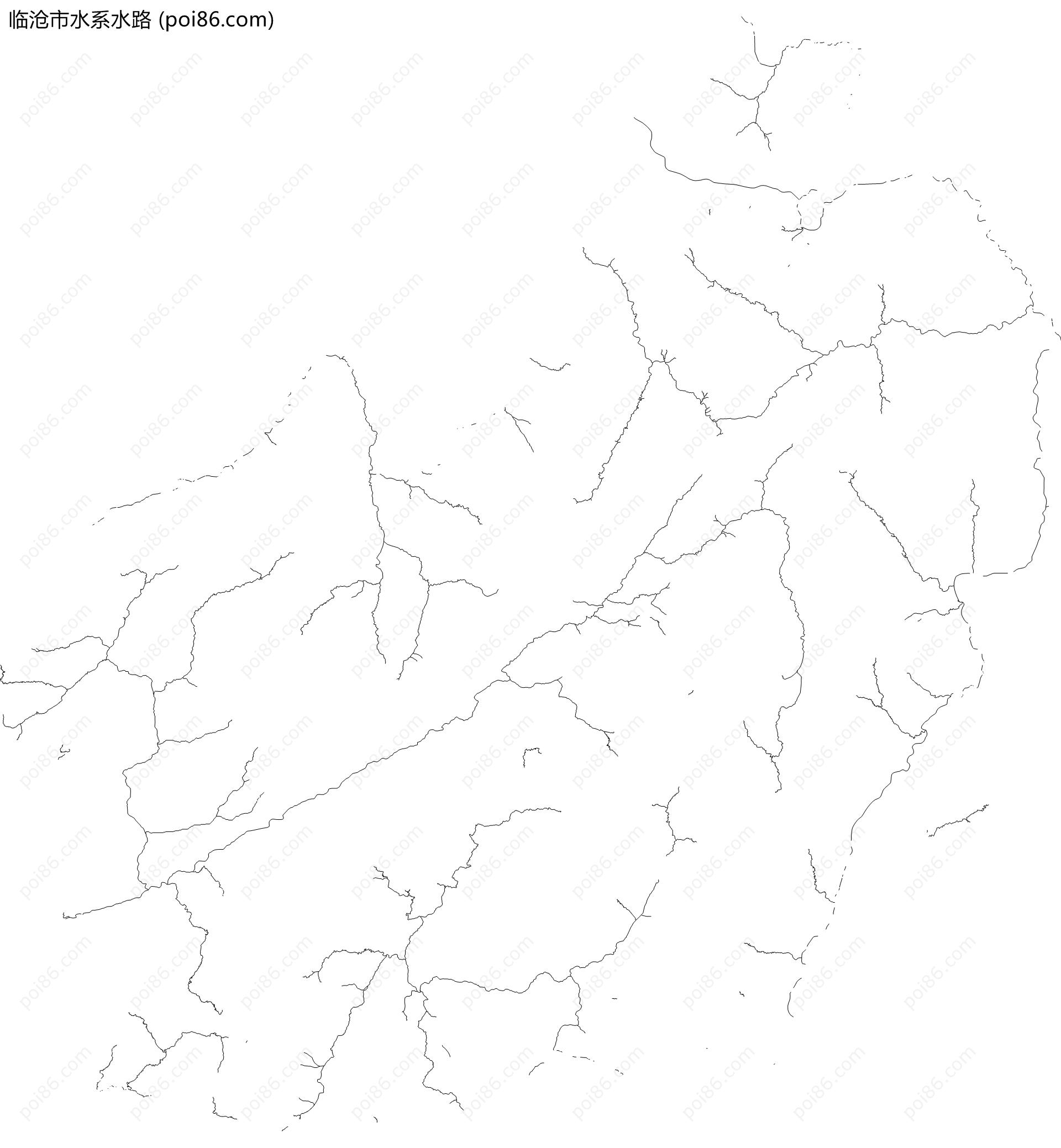 临沧市水系水路地图