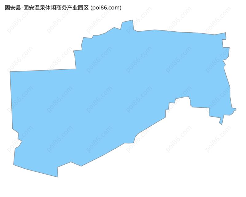 固安温泉休闲商务产业园区边界地图