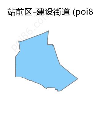 建设街道边界地图