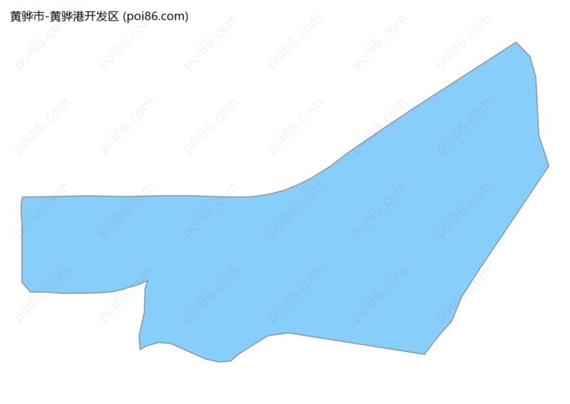 黄骅港开发区边界地图