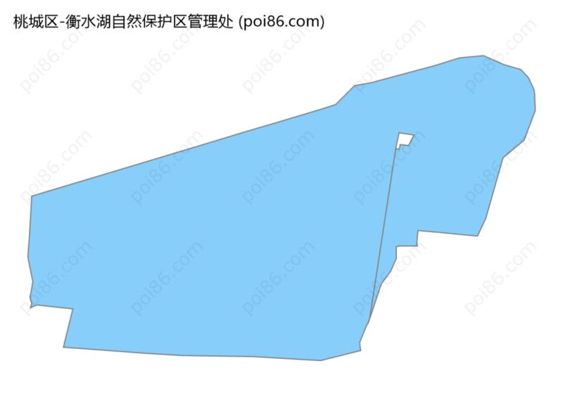 衡水湖自然保护区管理处边界地图