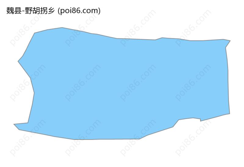 野胡拐乡边界地图