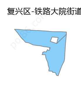 铁路大院街道边界地图