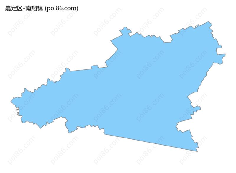 南翔镇边界地图