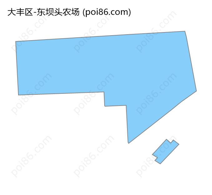 东坝头农场边界地图