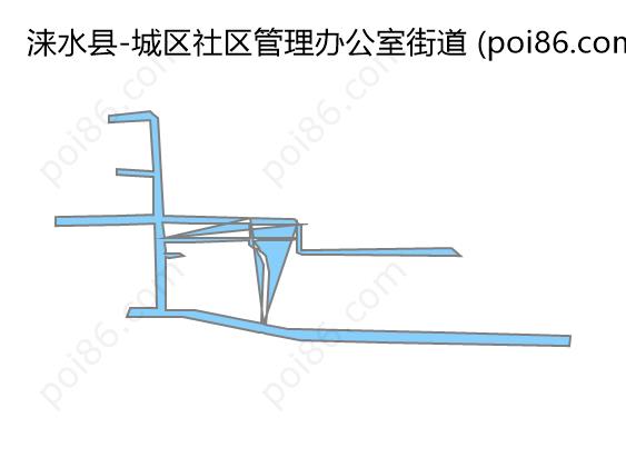 城区社区管理办公室街道边界地图